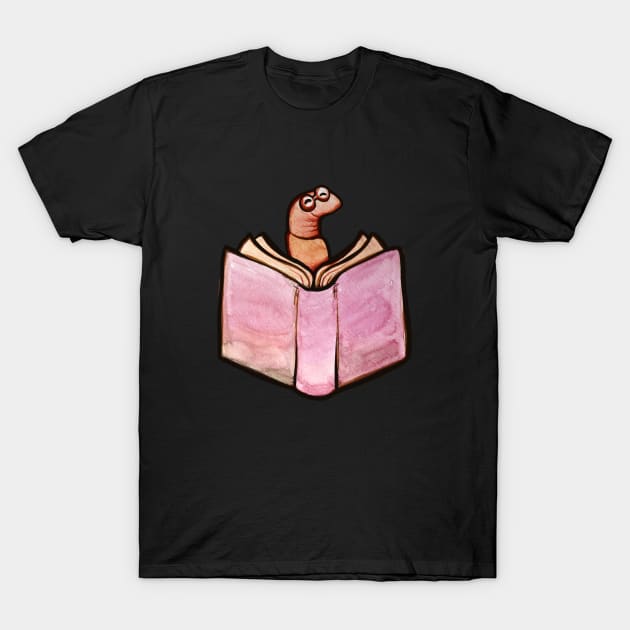 Bookworm T-Shirt by bubbsnugg